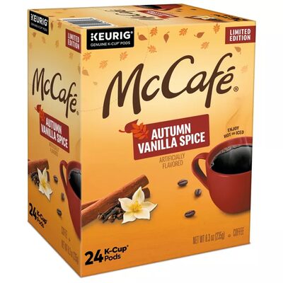 Autumn vanilla spice K-Cup pods