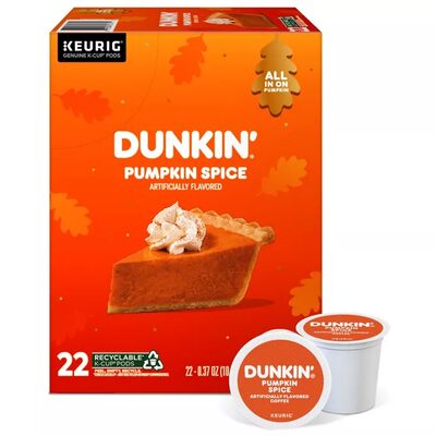 Dunkin pumpkin spice K-Cup pods